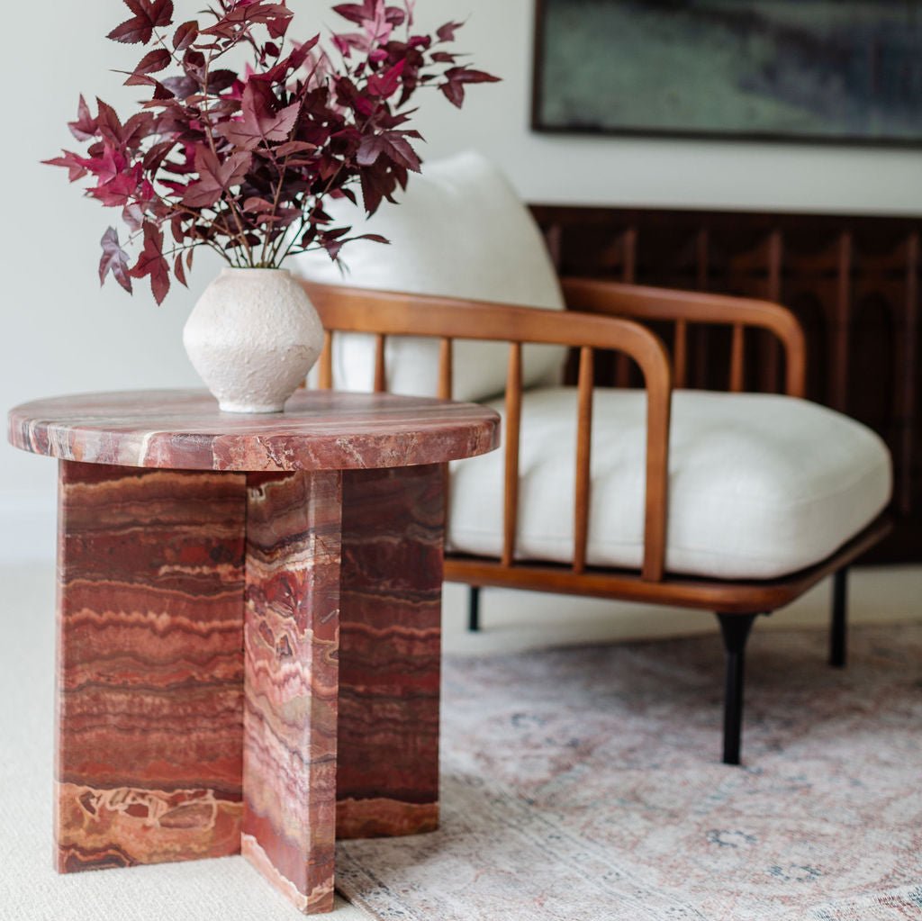 Bespoke Red Onyx Table